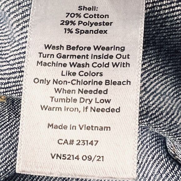 Talbots Stovepipe Jeans Indigo Wide-Leg Crop Denim Western Y2K - Picture 12 of 12